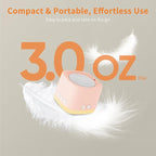 Portable White Noise Machine,Mini Sound Machine for Travel with Breathing Night Light,16 Soothing Sounds,Timer,Rechargeable Brown Noise Machines for Sleeping Adults Gift,Office Privacy,Home (Orange)