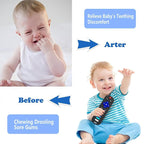 YAPROMO 2Pcs Baby Teething Toys - TV Remote Control Shaped Teethers for 3-18 Babies, Food-Grade Remote Teethers, BPA-Free