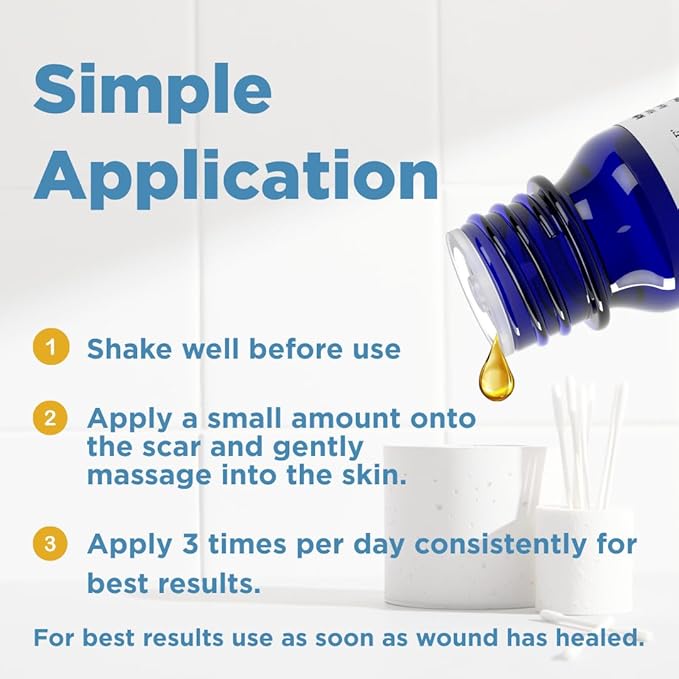 Forces of Nature Scar Treatment, Reduce Stretch Marks, Surgical Scars, Old and New Scars, Burn Scars, and Keloids, Organic Homeopathic Medicine for Skin Care, Promotes Healthy Skin, 0.37 FL OZ