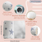 Cozy Cradle Pillow, Cozy Cradle Arm Pillow, Baby Nursing Pillow Head Support Pillow for Breastfeeding Bottle Feeding (Gray Pinstripes)