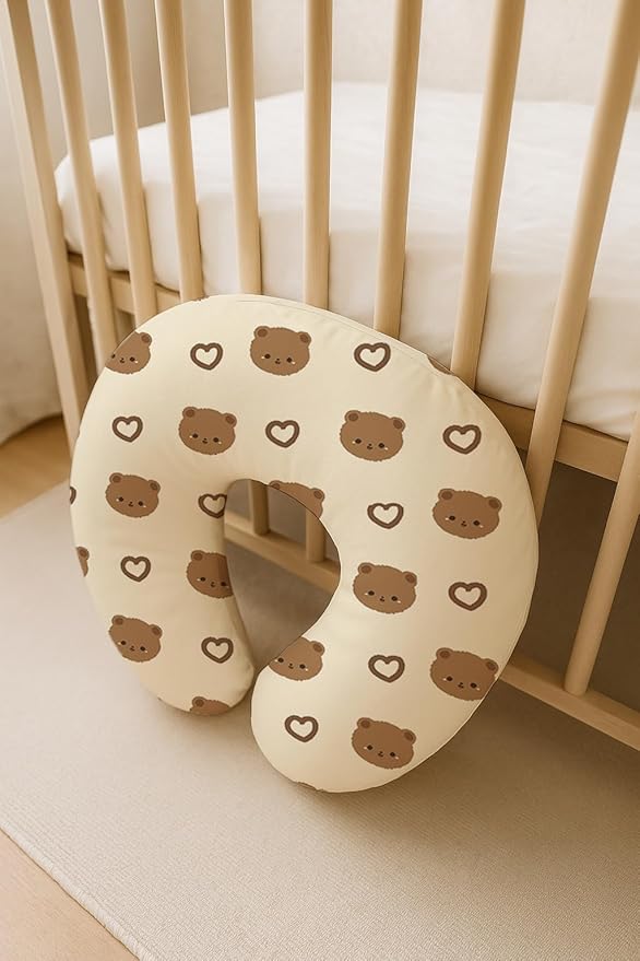 Nursing Pillow Covers 2 Pack, Breastfeeding Pillow Slipcovers Soft and Stretchy, Nursing Covers for Baby Girls Boys Newborn