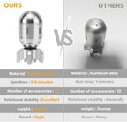 HengLiSam Metal Fidget Toys for Adults, EDC Atomic Bomb Fidget Desk Spinners, Clicker Haptic Adult Toy for Anxiety ADHD, Cool Office Gadgets Gift for Dad Teens, Fidgets Toy for Men and Kill Time