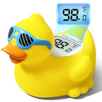 Baby Bath Thermometer Duck – Color-Changing Infant Bathtub Thermometer with Auto Temperature Alert, Waterproof Floating Toy for Newborns & Toddlers