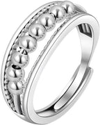 INFUSEU Funny Spinner Fidget Rings for Women Girls Anti Anxiety Stress Worry, Adjustable Size