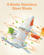 Baby Food Maker, HEYVALUE 13-in-1 Baby Food Processor Set, Fruit, Vegatable, Meat, Puree Blender with Baby Containers, Food Freezer Tray, Silicone Spoons, Spatula (Gray)