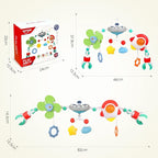 Musical Baby Stroller Arch Toys, Travel Car Seat Toys, Baby Play Arch Crib Accessory Toys, Mobile for Bassinet, Pram Activity Arch Bar Toys for Babies Infants