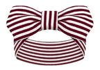 Creative Knitwear Florida State Seminoles Infant Girls Garnet/White Striped Hair Knot Headband Embroidered Logo - Size Newborn - 4T