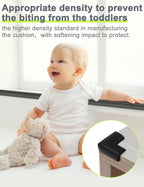 Foam Corner Protector Edge and Corner Guard, with 19 feet Length Foam Safety Bumpers, Baby Proofing Safety Table Corner Protectors (Black)