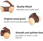 BOXOB Wooden Toys Cars, VehicleToy for Fine Motor Skill Development Wood Baby Push Race Car for Kids Toddlers Baby Boy Girl Birthday Nursery Decor Gift (Color 3)