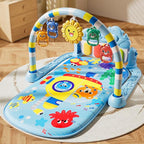 Alive Lovely Baby Gyms Play Mats, Musical Activity Center Baby Piano Gym Mat, Music and Lights Tummy Time Padded Mat for Newborn 0 to 3 6 9 12 Months