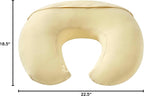 Nursing Pillow, Plus Size Breastfeeding Pillow Original Support for Baby Boys Girls Breastfeeding Essentials, with Removable Soft Cotton Cover (Beige, Standard (23.62 * 18.11 * 5.91 Inches))