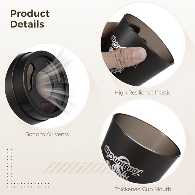 yeesport 12 Pcs Sport Stacking Cups, Sport Training Game for Challenge Competition, Plastic Stacking Cups, Classic Family Game for Kids and Adults, Black