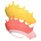 2PCS Baby Shower Cap Adjustable Crown Shape Baby Hair Washing Shield Waterproof Lightweight Plastic Bath Visor for Toddlers