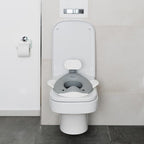 Kindsgut Potty Training Seat in whale design, designed in Germany, suitable for all toilet shapes non-slip toilet seat, Dark Grey
