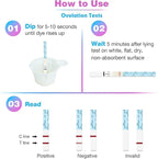 Easy@Home Ovulation Test Strips (100-pack) Value Pack, Reliable Ovulation Preditor Kit and Fertility Test, 100 Tests