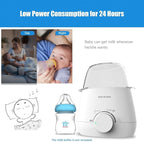 Multifunctional Baby Double Bottles Milk Water Warmer Baby Food Heater Steam Sterilizer 5-Minute Fast Warming Precise Temperature Control Auto Power Off