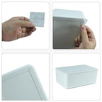 Diaper Wipes Dispenser, Baby Wipes Case, Baby Wipe Holder Keeps Diaper Wipes Fresh, Wipe Container with Non-Slip Feet (White)