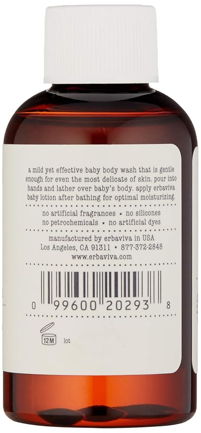erbaviva Baby Body Wash, 2 Fl Oz
