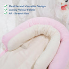 COOLBEBE New 2-in-1 Babybody Supports for Baby Newborn Infants - Extra Soft Stroller Cushion Pads Car Seat Insert, Seasons, Pink