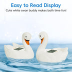 b&h Baby Bath Thermometer, Swan Digital Infant Safe Bath Thermometer - Reliable Temperature Readings - Easy to Read Screen- Shower Timer - Waterproof and Floats in Water, Newborn Must Haves