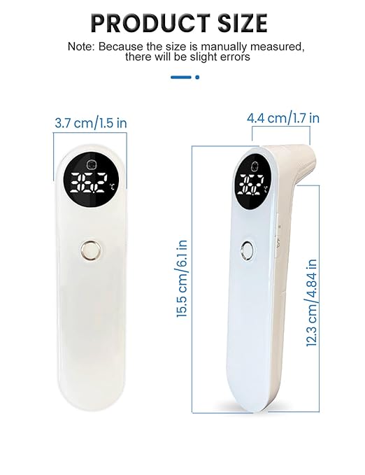 3-in-1 Baby Thermometer for Forehead, Ear & Object - No Touch Digital Infrared Thermometer with LED Display, Fever Alarm Silent Mode Memory Recall, Accurate Termometro for Infants Toddlers Adults