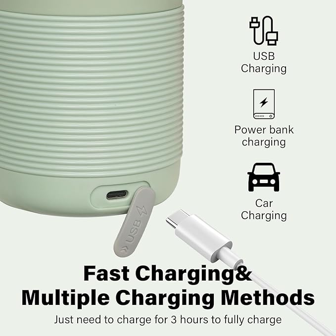 Portable Bottle Warmer for Travel - 5-Min Heating for Breast Milk, Formula & Water, 12oz Large Capacity, Long Battery Life, Baby Flask for Vehicle Car Airplane Journey