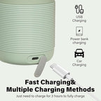 Portable Bottle Warmer for Travel - 5-Min Heating for Breast Milk, Formula & Water, 12oz Large Capacity, Long Battery Life, Baby Flask for Vehicle Car Airplane Journey