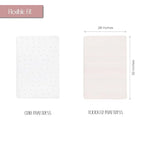 Ely’s & Co. Crib Sheets Baby Girl Fitted Crib Mattress Sheet Set, 2 Pack, 100% Jersey Knit Cotton, Infant and Toddler Nursery Bedding, Pink Tulip Collection, 28” x 52”