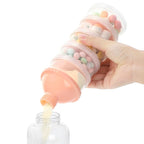 Accmor Formula Dispenser On The Go, 5 Compartments Stackable Formula Container for Travel, Baby Milk Powder Kids Snack Container, BPA Free