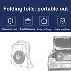 Travel Potty for Toddler, Portable and Foldable Toilet, Apply to Seat Emergency Toilet for Car, Camping, Outdoor, Indoor (grey, large)