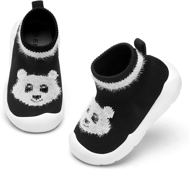 Engtoy Baby Shoes & Socks - Non-Slip Breathable Slippers with Soft Rubber Sole - Baby Boys & Girls Slip On Sneakers