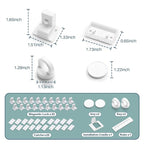 Inaya Magnetic Cabinet Locks Baby Proofing (20 Locks & 2 Keys), Child Safety Magnet Locks for Cabinets & Drawers with Invisible Design, 3M Adhesive for Easy Installation - No Drill & Tool Needed