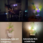 AUSAYE Sensor Night Light Plug in Mushroom Light LED Color Changing Nightlights for Kids, Adults, Bedroom, Bathroom,Hallway, Stairs, Kitchen Pack of 6