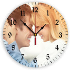 Generic Custom Clocks for Walls Personalized Clocks with Photo Text Logo Customize Gifts for Kitchen Bathroom Home Family Friends Gifts, 12inch-30cm