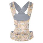Beco Gemini Baby Carrier from Newborn to Toddler - Certified Ergonomic Newborn Baby Carrier for Infants and Children of 7-35 lbs - M Shape, Adjustable Seat, 100% Cotton (Geo Floral)