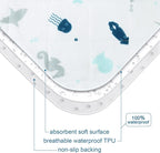 Changing Pad Liner Quilted Waterproof, Baby Changing Pad, Changing Table Pads, Anti Slip & Washable Baby Changing Mat, 27" x 14", 3 Pack