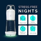 Set of 1 – Baby Night Bottle with Bottle Warmer – Baby Bottle with Integrated Formula Dispenser for Stress-Free Night Feedings (1 Bottle per Night)