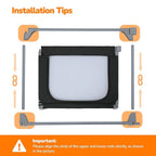 Dripex Foldable Playpen for Babies and Toddlers, 71"×69" Extra Large Baby Playpen, Indoor & Outdoor Safety Gate Collapsible Play Pen, Baby Fence Play Area with Visible Mesh, Black