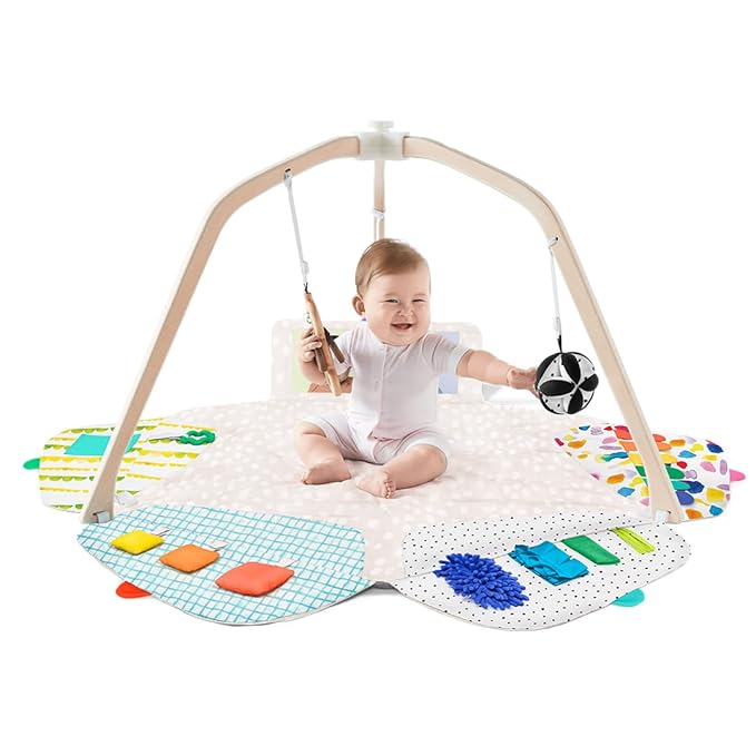 Lovevery Play Gym and Sensory Strands Bundle, Stage-Based Developmental Activity Gym for a Whole Year of Play Baby to Toddler Including Play Guide, Ages 0+ Months