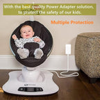 6ft Power Cord fit for 4moms mamaRoo 4, 12V 3A Charger fit for RockaRoo Baby Swing, AC Adapter Charging Plug Replacement fit for mamaroo 2015 Infant Seat Bouncer
