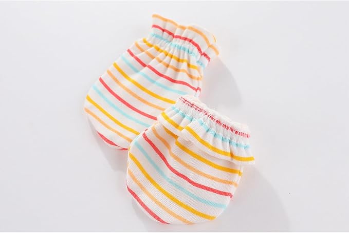 5 Pairs Baby Not Scratch Mittens 0-6 Months New Born Boy Girl Gloves Cute Infant Accessories