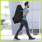 Padded Car Seat Travel Bag for Airplane, Heavy Duty Backpack for Air Travel, Water-Resistant Carrier with Shoulder Strap, Fits Most Car Seats (Black)