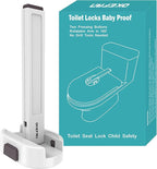 Toilet Locks Baby Proof - OKEFAN Toilet Seat Lock Child Safety for Toddlers Adhesive Kids Proofing Toilet Lid Lock Easy to Install No Drill Needed (1)