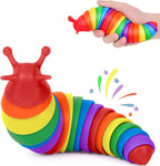 IFiwin Fidget Slug Toys, Sensory Slug Fidget Bulk Toys for Autistic Kids & Adults, Autism Sensory Toys Bulk Fidgets Stocking Stuffers, Birthday Gifts for Boys Girls