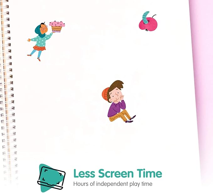 Whimsical Sticker Book Activity for Kids, Into The Forest by Cupkin, Toddler Airplane Travel Essentials, 500+ Stickers for Kids 12 Scenes + Coloring Book Pages, Crafts Ages 2-8