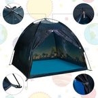 Magnetic Kids Play Tent - Imaginative Popup Space Tent for Indoor/Outdoor Fun - Galaxy Dome Playhouse for Boys & Girls - Perfect Kid's Gift - 47" x 47" x 43"