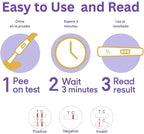 Early Detection Pregnancy Midstream – Over 99% Accurate hCG Rapid Test – Pack of 3 Pruebas de Embarazo de Detección Temprana – Más del 99% de Precisión