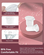 4PC M6 Breast Pump Replacement Accessories, Including 4pcs Silicone Diaphragms for Momcozy Mobile Style | M6, Replace for Momcozy Pump Parts, Not Original Parts, 4PC Transparent Diaphragms