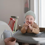 mushie Silicone Toddler Starter Spoons | 2 Pack (Tradewinds/Shifting Sand)