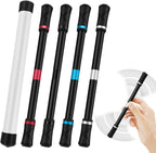 4 Pieces Pen Spinning Spinner Pen Gaming Pen Spinning Mod Gaming Spinning Pens Flying Spinning Pen Finger Rotating Pen for Kids Adults Office Supplies with Instruction Manual (Silver，Black, Red, Blue）